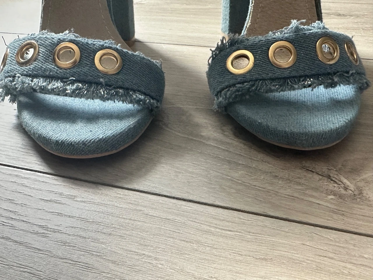 Jeansandalen met blokhak - Hakken 10 cm - Y2K-stijl - Maat 39 - Als nieuw – photo 7